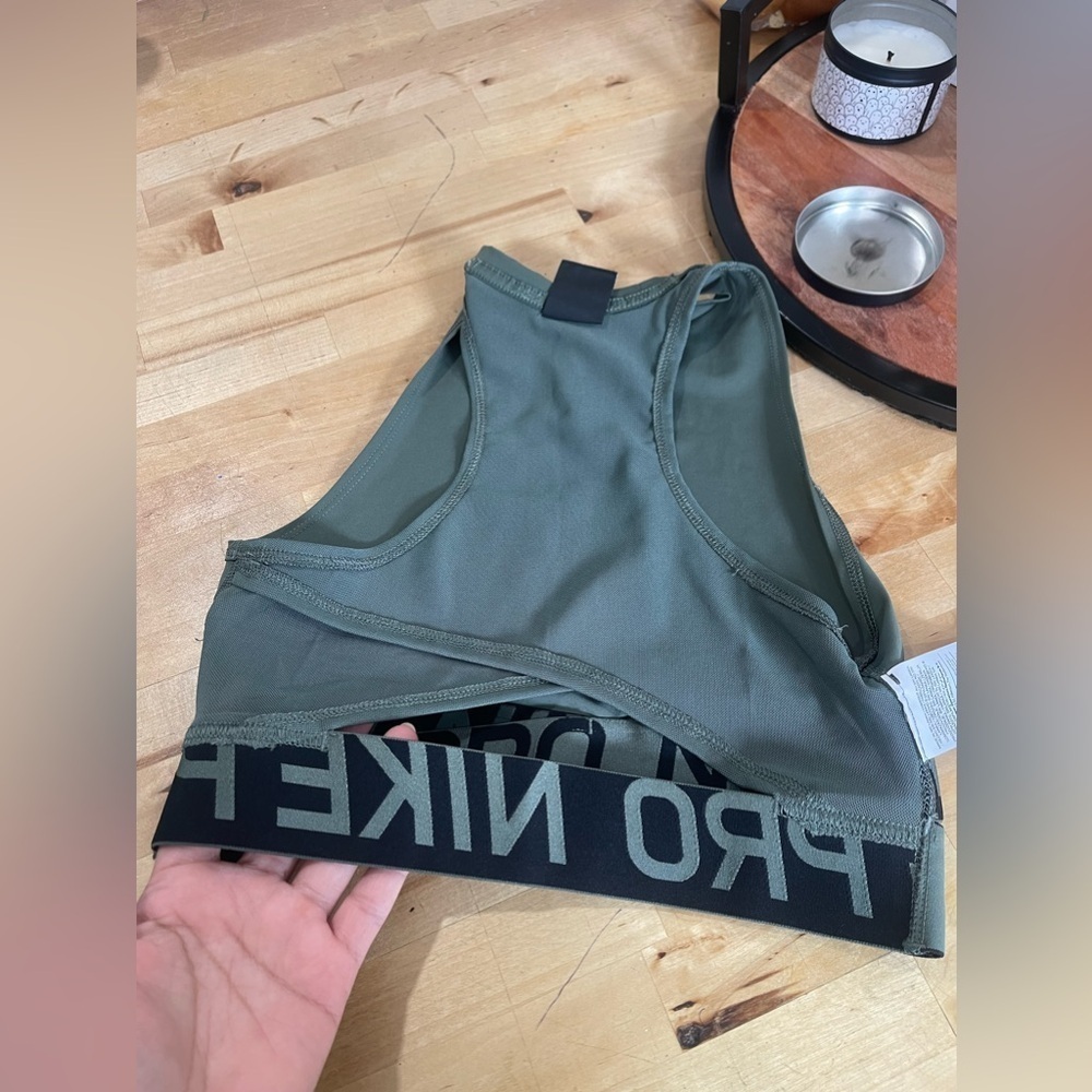 Nike Olive Green Sports Bra - Picture 7 of 9